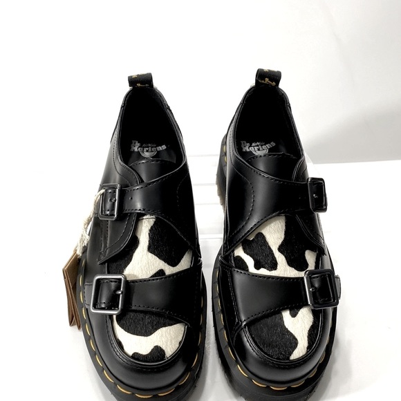 NEW DR MARTENS SIDNEY HAIR ON CREEPER PLATFORM - Picture 10 of 12